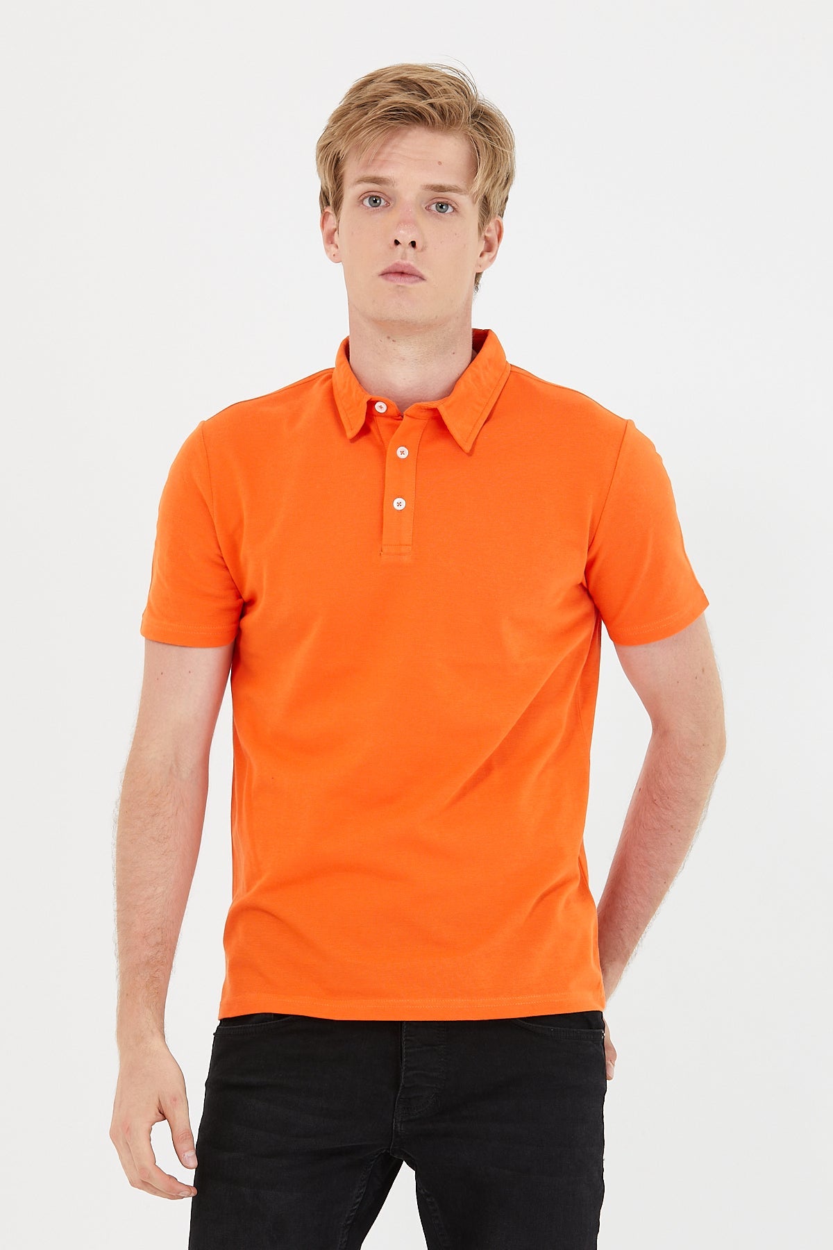 Men's 3 Button Polo T-shirt With 100% Cotton