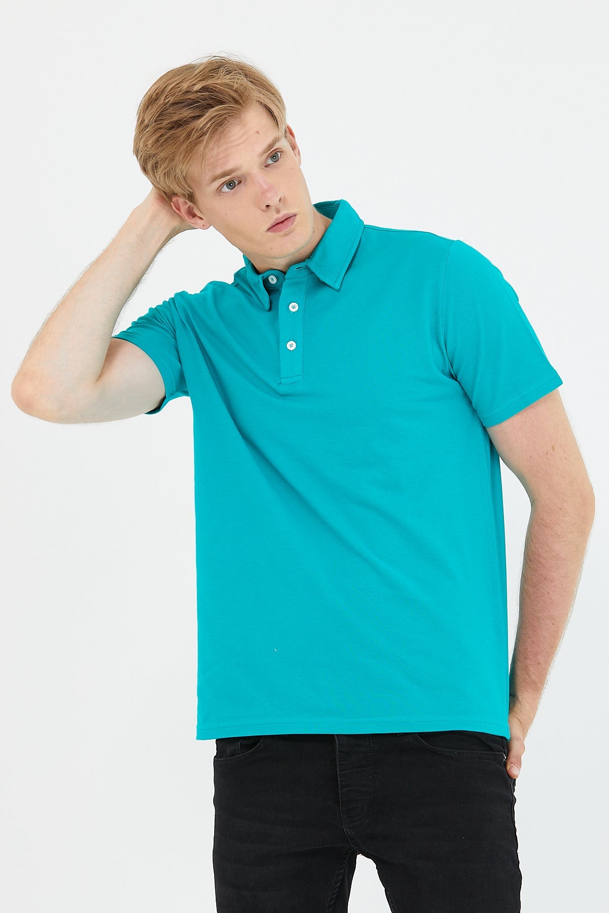 Men's 3 Button Polo T-shirt With 100% Cotton