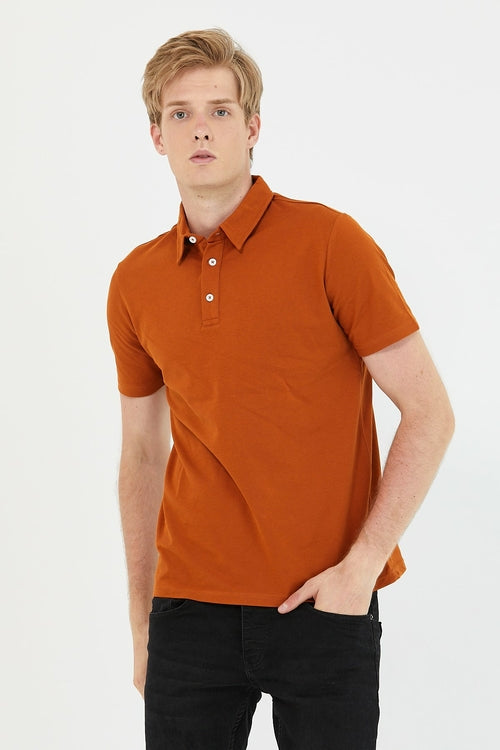 Men's 3 Button Polo T-shirt With 100% Cotton