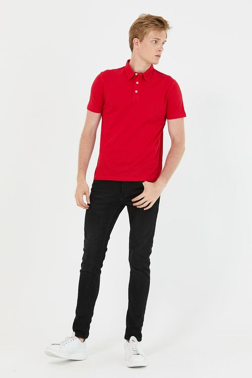 Men's 3 Button Polo T-shirt With 100% Cotton