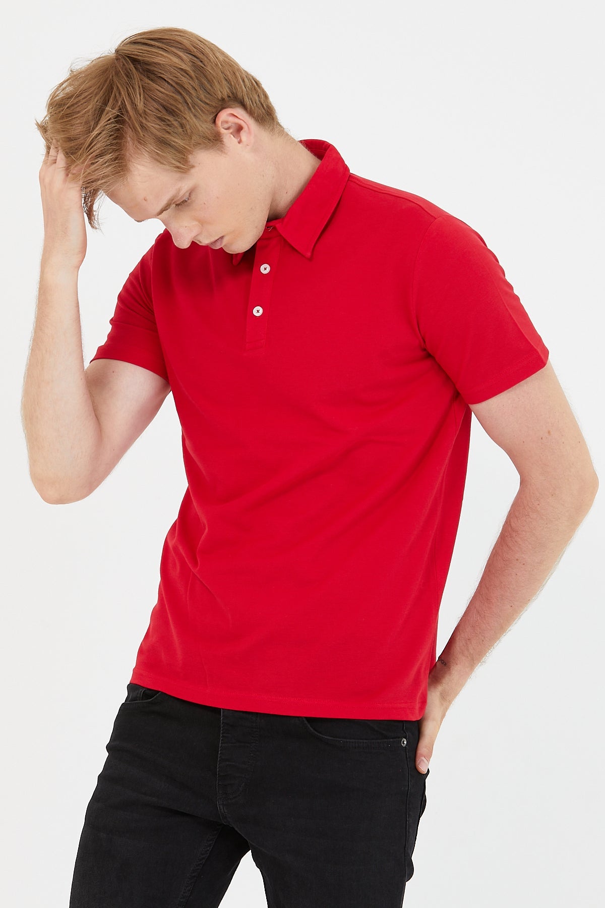 Men's 3 Button Polo T-shirt With 100% Cotton